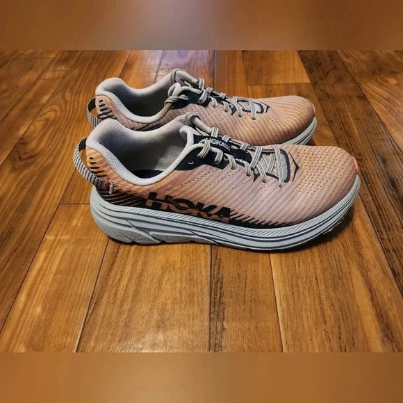 HOLA Rincon 2 womens 9 Orange Navy Grey Trail Hiking Running Shoes - Picture 5 of 10